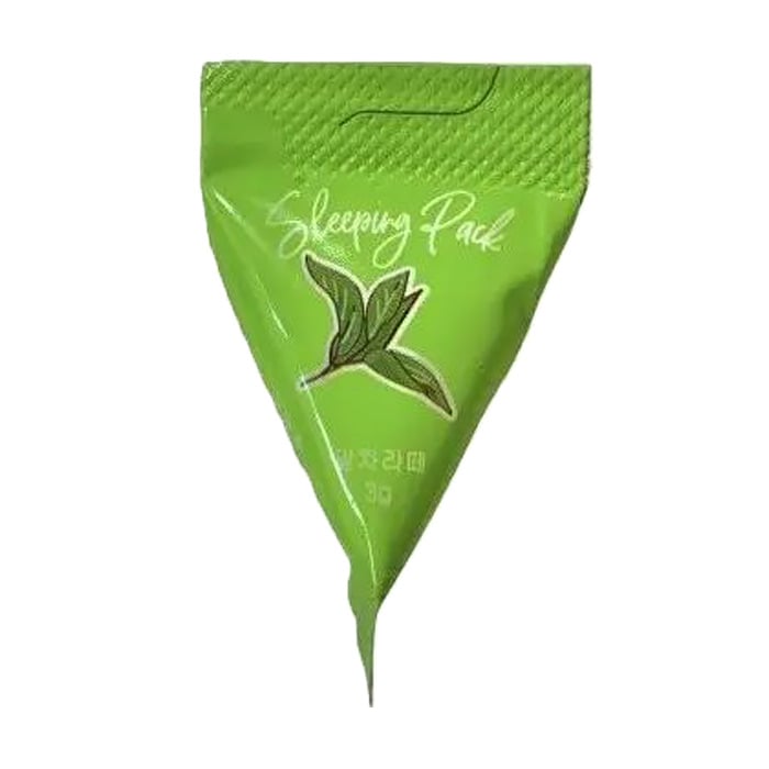 Заспокійлива нічна маска для обличчя Med B Cosmetic Matcha Latte Sleeping Pack з чаєм матча, 3 г